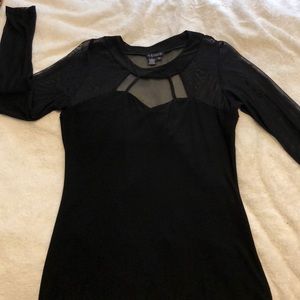 Ladies Sheer long sleeve dress shirt